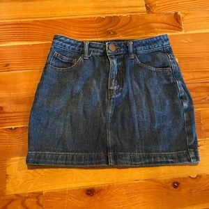 Jean skirt size small